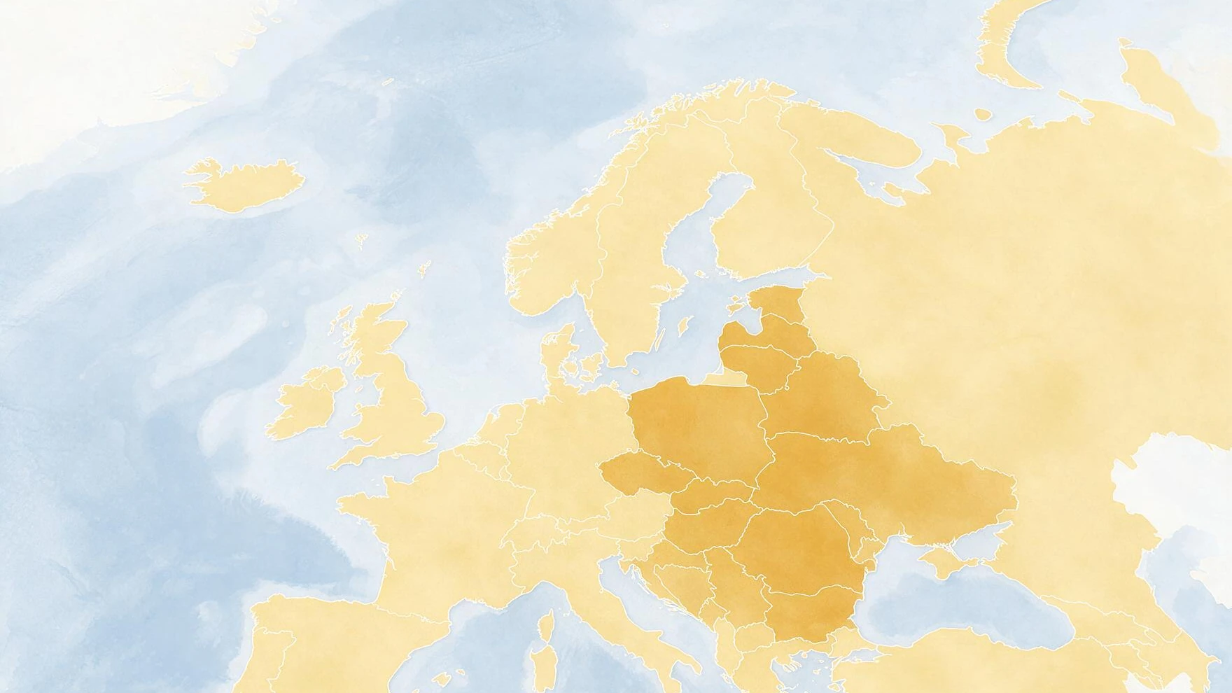 Mapa dystrybucji Benning Cheese - 14 rynków Europy Środkowo-Wschodniej